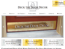 Tablet Screenshot of deckthedoordecor.com